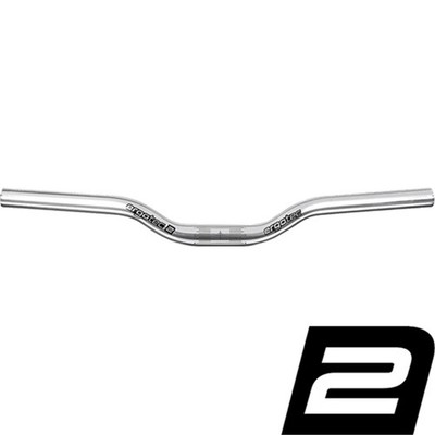 Ergotec Bügel FIXIE RISER BAR, 5°, Ø = 25,4mm, Aluminium, silber, SL 2