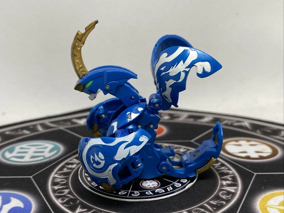 Bakugan BakuTech Pyrus Rise Dragaon Blue & card MG Japan Import Rare - Image 4 of 4