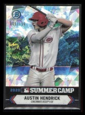 2021 Bowman Chrome #SC-8 Austin Hendrick 2020 Summer Camp Atomic Refractor #/150