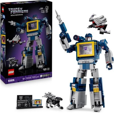 LEGO Icons Transformers Soundwave Display-Bausatz   Sammler-Showpiece 18+