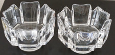 2 Orrefors Crystal Corona Tulip Bowls 4.4" Vintage