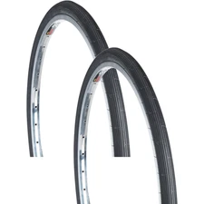 Pack of 2 Kenda Schwinn Tire 26 x 13/8 x 11/4 Clincher Wire Black 22tpi