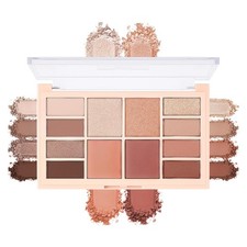 12-Color Neutral Nude Eyeshadow Palette Matte, Shimmer Glitter Warm Brown C...