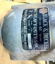 Vintage B & D 6 1/2 inch circular saw