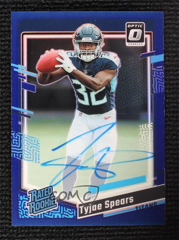 2023 Donruss Optic Rated RPS Blue Prizm 84/99 Tyjae Spears Rookie Auto RC 2o0