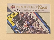 2009 Upper Deck Prominent Cuts DALE EARNHARDT Auto 41/47 Race Car Driver HOF