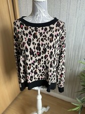 SOMERSET ALICE TEMPERLEY ladies 12 oversized colourful animal print jumper
