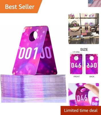 Normal & Reverse Image Number Tags 1.97x3.15 Inch - Perfect for Sales Events