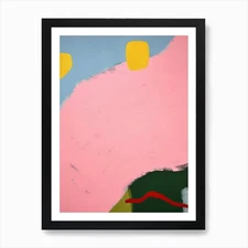 Pop Colour Abstract Painting 1 Art  Framed Wall Art Poster Canvas Print Picture