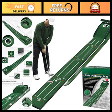 Indoor Putting Green Mat with Auto Ball Return - Perfect for Home Office Pract