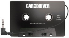 Car and Driver Cassette AUX Adapter for Car, Tape Deck Audio Converter Black