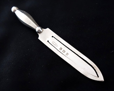 Antique Sterling Silver Sword Bookmark 1910 -Adie & Lovekin, Birmingham, England