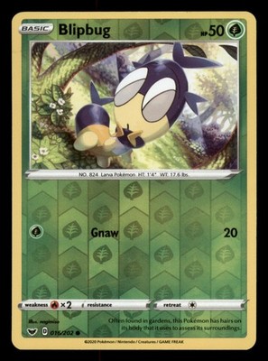 Blipbug (016) 016/202 SWSH01: Sword & Shield Base Set Reverse Holo Pokemon TCG -