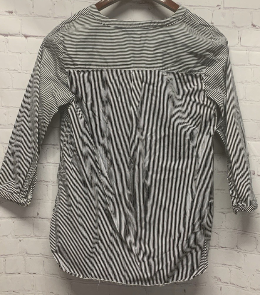 Talbots Medium Black Stripe Pullover Top Shirt 3/… - image 7