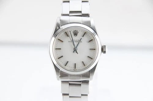 Rolex Oyster Perpetual 6548 Vintage Midsize White Dial Peeling Project T00203
