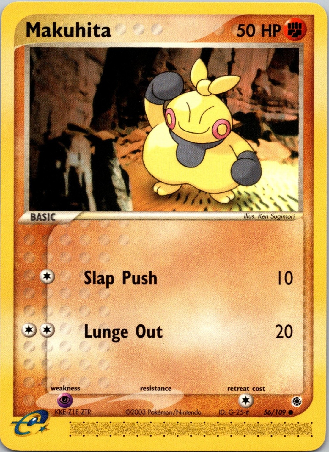 Makuhita - 56109 56/109 Ruby and Sapphire Normal NM Pokemon TCG