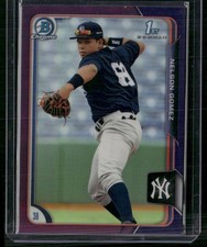 2015 Bowman #BCP116 Nelson Gomez Chrome Prospects Purple Refractors #/250
