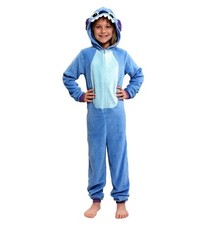 Disney Stitch Hooded Jumpsuit Child Costume Outfit Medium 7-8