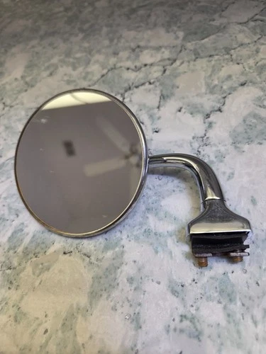 Vintage hot rod rat rod clip on side mirror
