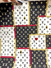 Vinyl Luxury Monogram Pattern Self-adhesive backing 12x12 Solid Sheet