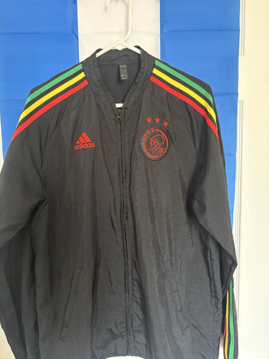 Adidas Ajax FC Bob Marley Zip Up Black Multi Color Size M | eBay