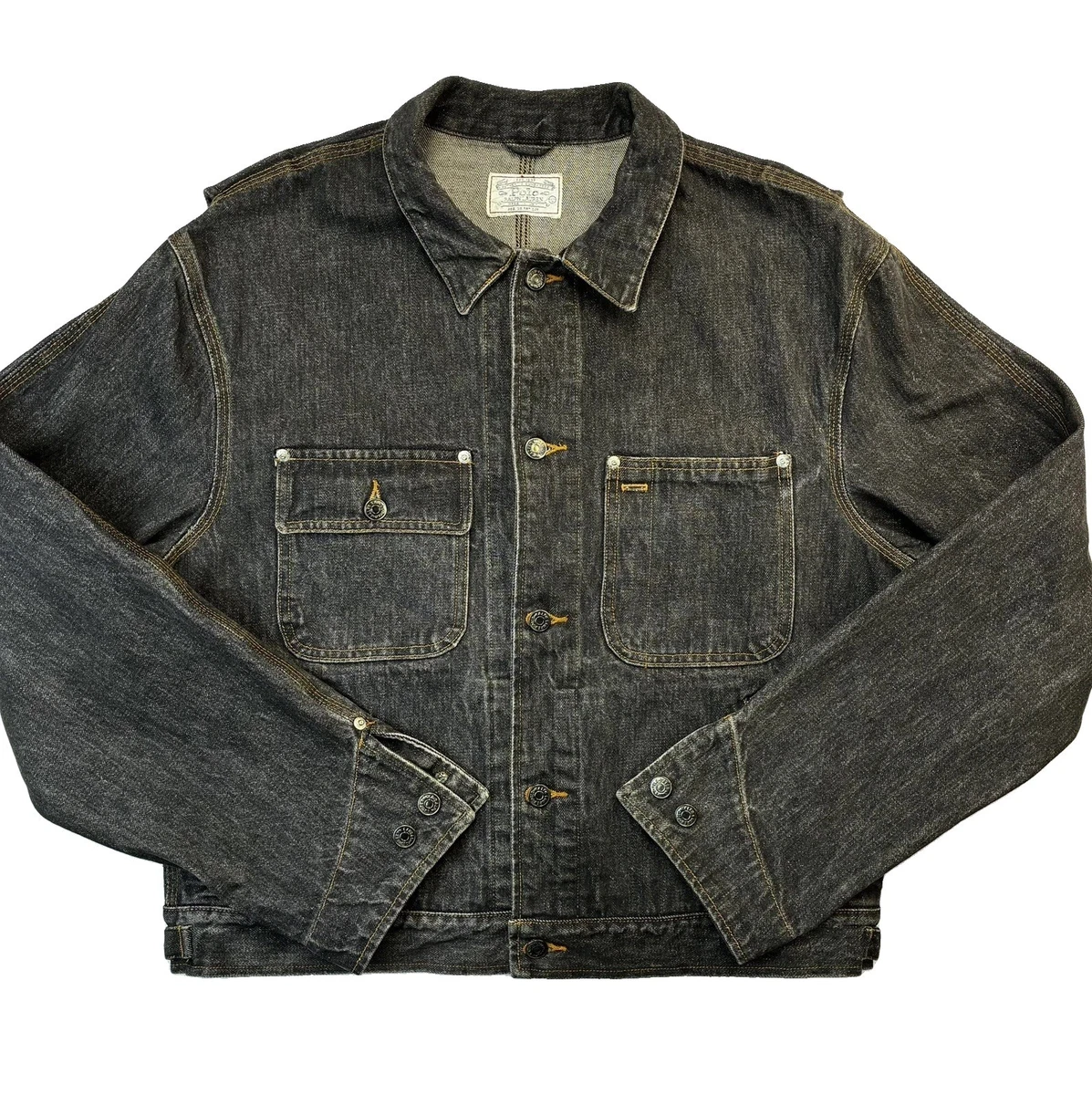 【90s】Ralph Lauren black denim mods coat 90s】Ralph Lauren black denim mods coat Polo Ralph Lauren Denim