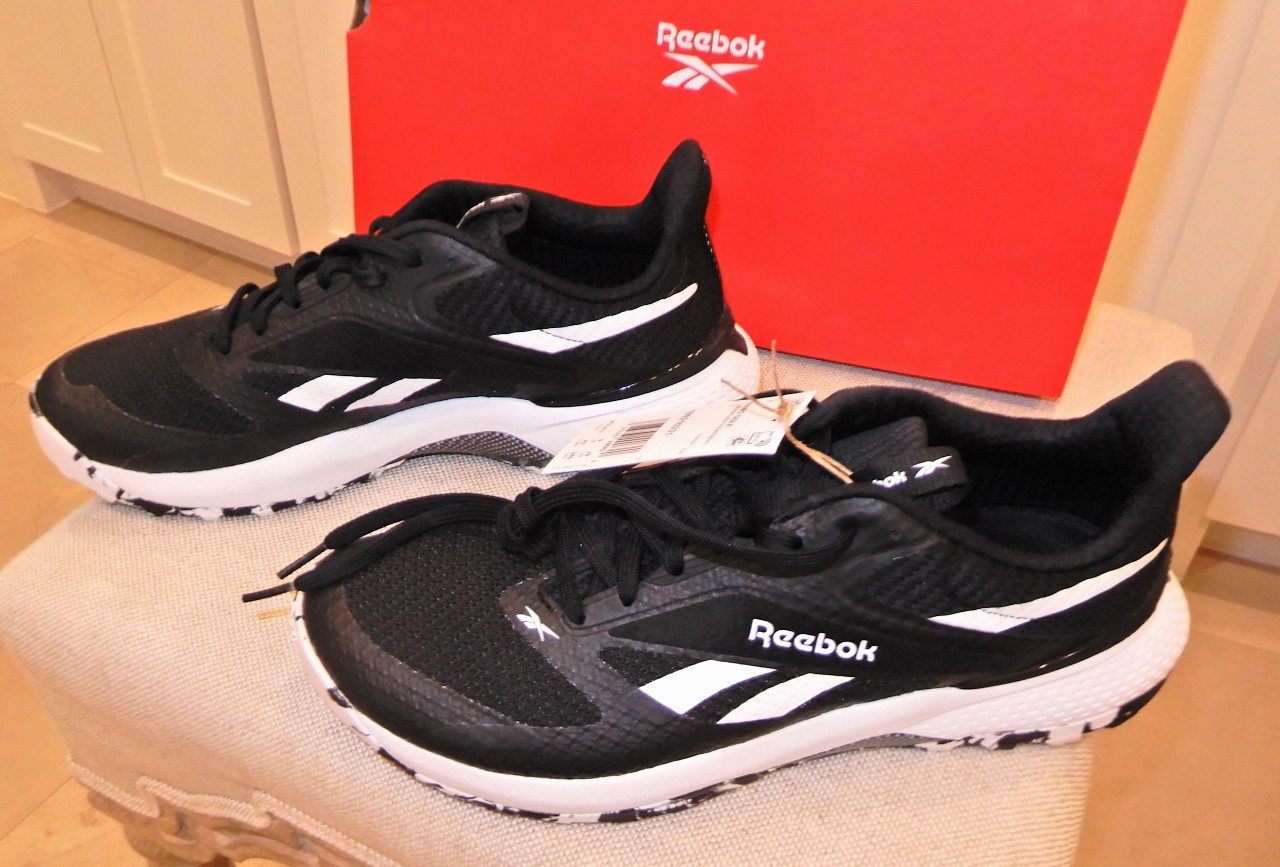 REEBOK NANO GOLF X1 MENS GOLF SHOES SIZE 10 BLACK/WHITE WITH BOX Model 100210231 thumbnail 4