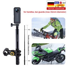 Motorrad Fahrrad SelfieStick Halterung f&uuml;r Insta360 X3/X4/X5 DJI Action 3/4/5pro