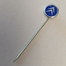 Pin Anstecknadel Citroën Citroen Winkel blau lackiert rund 9mm alt 70/80er