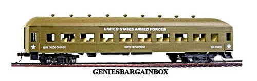 Escala HO EJÉRCITO DE EE. UU. PASAJEROS TROUP CAR Modelo Potencia Nuevo en Caja 99895 | Zustand: New