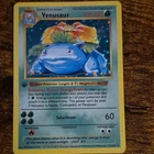 Venusaur 1st Edition Holo Base Set Shadowless 100 HP 015/102 Pokémon Card