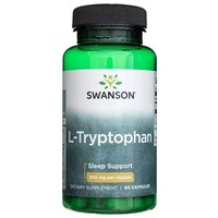 Swanson L-Tryptophan 500Mg 60 Kapseln Schlaf Stimmung Serotonin Vegan