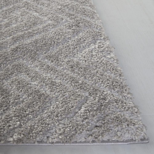 Tahoe Shag Collection Runner Rug - 9' Runner, Grey, Moroccan Design, Ideal fo... - Picture 4 of 7