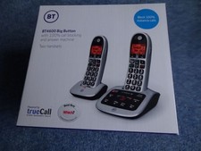 BT 4600 Cordless Phone, Twin Handset with Big Buttons, hardly used