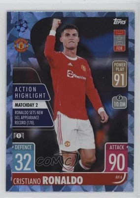 2021-22 Match Attax UEFA Club Competitions Extra Crystal Cristiano Ronaldo 14dq