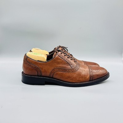 Johnston & Murphy Shoes Mens 9 Brown Leather Cap Toe Oxford  display picture 1