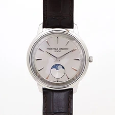 Fredrique Constant Classic Moneta Quartz Moonphase 37MM Leather Band 145870097