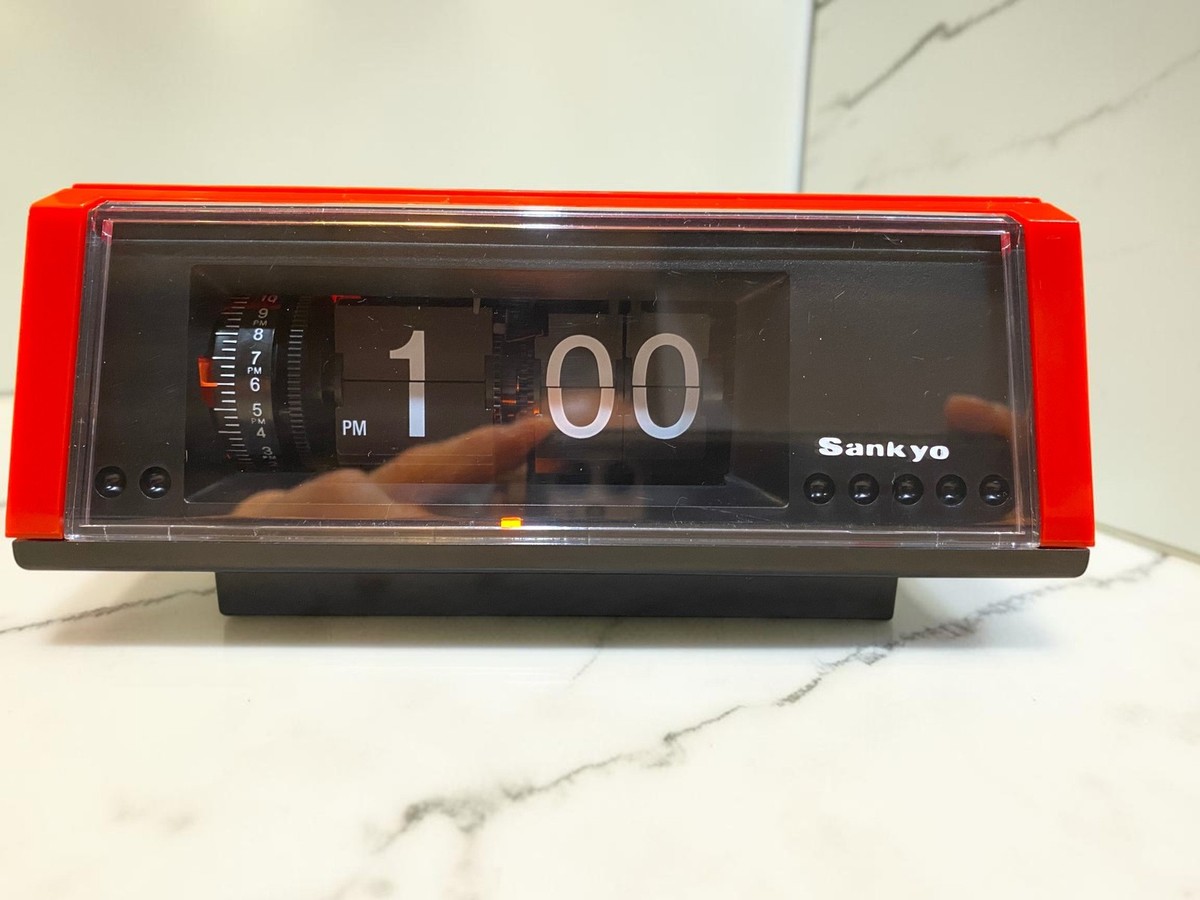 Sankyo ZAX L108Z Flip Clock Vintage Alarm Japan Retro Working | eBay