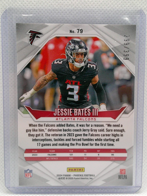 JESSIE BATES III 2024 Panini Phoenix #79 Phoenix Prizm /399 | eBay