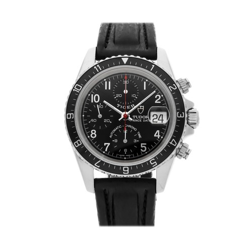 Tudor Tiger Prince Date Chronograph Steel Auto 40mm Watch Stra...