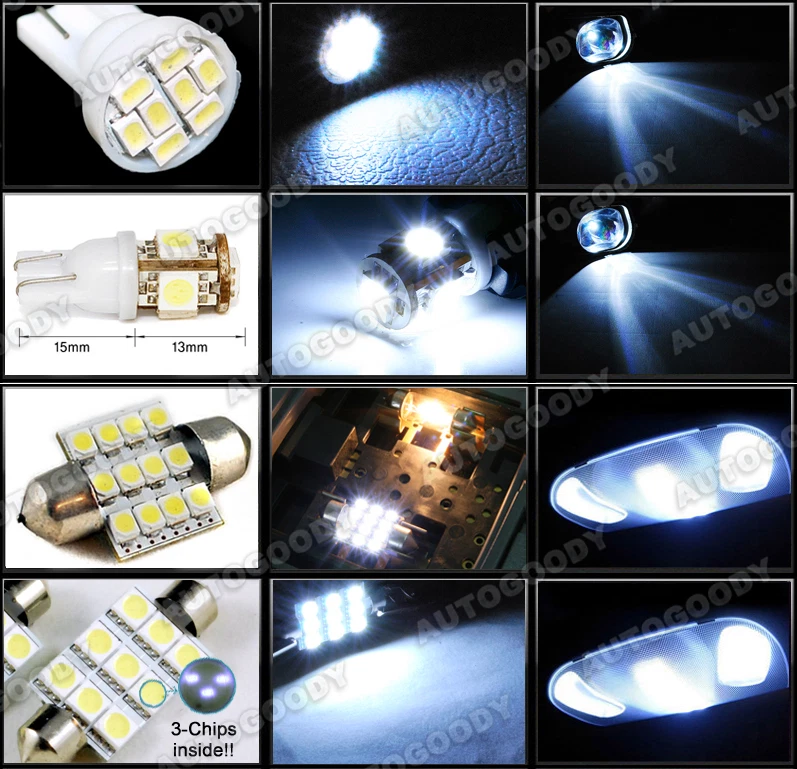 Premium Xenon White LED Lights Interior Package for Toyota C-HR CHR + Tool - Image 4 of 4