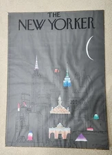 Original Oscar Robert Blechman Vintage 1979 Poster New York At Night Lithograph