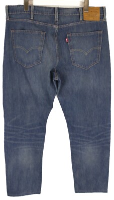 LEVI'S 512 Jeans Herren W38/~L28 Faded Whiskers Slim Taper Fit Zip