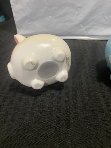 Kleines Sparschwein blau gepunktet ein Punkt & natürlicher Look Vintage 2 Stück - Bild 11 von 11