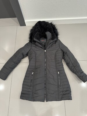 Below Zero Women's Sz Small S Black Ski Snow Jacket Puffer Hooded