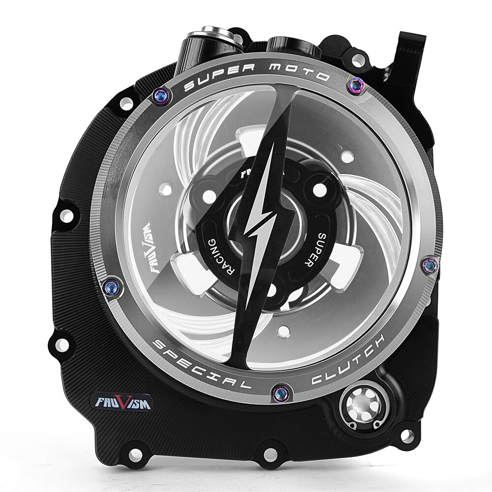For Kawasaki ZR900 Z900 2017-2026 Engine Clear Clutch Cover Spring