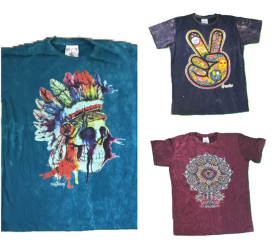 Herren No Time Baumwolle T-Shirt Mandala Trippy Hippie selten Buddhist Funky Thailand