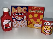 Melissa And Doug Wooden Pantry Food Replacement Soup Ketchup Cereal Crackers