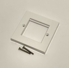 Modular Face Plate Back Box Euro module RJ45 Cat5e Cat6 Network 2/4 Ports Lot