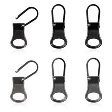 6pcs Zipper Pull Replacement, Detachable Zipper Tab Zipper Pullers Repair